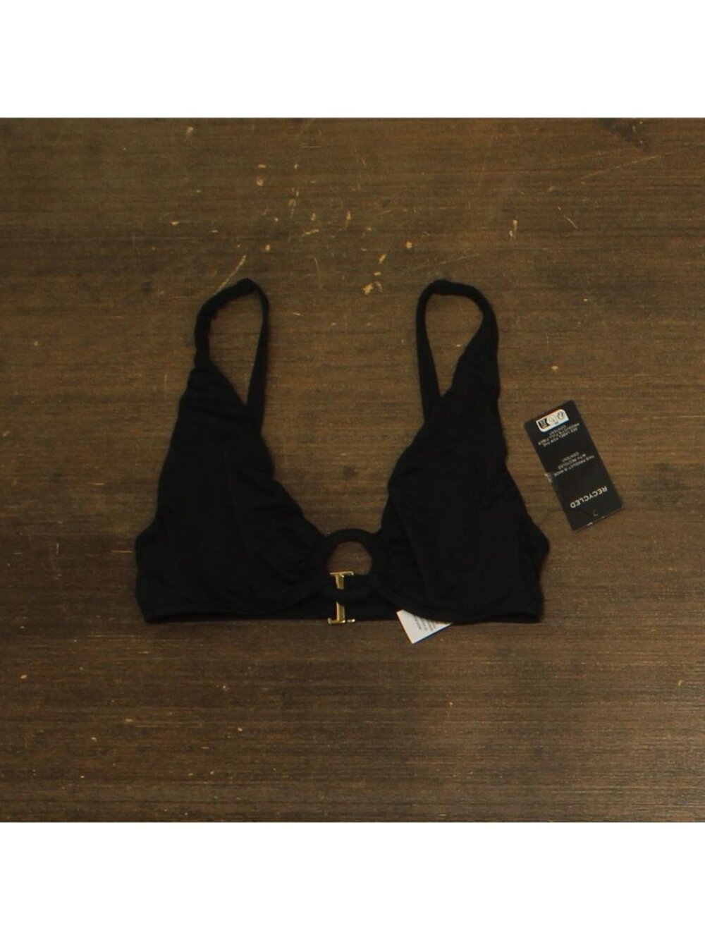 Lauren Ralph Lauren Beach Club Macrame Ring Bikini Top 20501142 Black 6